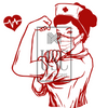 Rosie the Riveter Nurse Decal