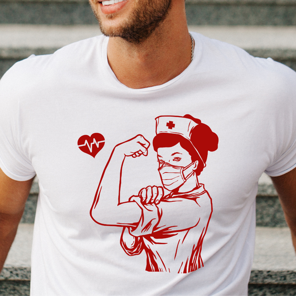 Rosie the Riveter Nurse Unisex T-Shirt