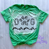 Dog MAMA Paw Print Bleached Unisex Soft Style T-Shirt