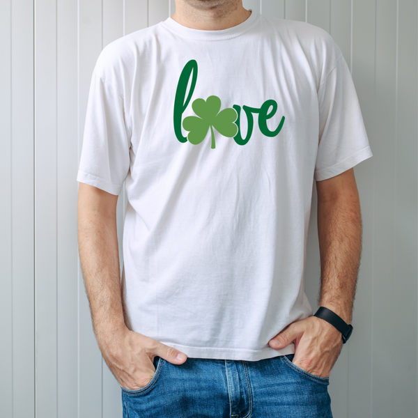 Love Clover Leaf St. Patrick's Day Unisex T-Shirt