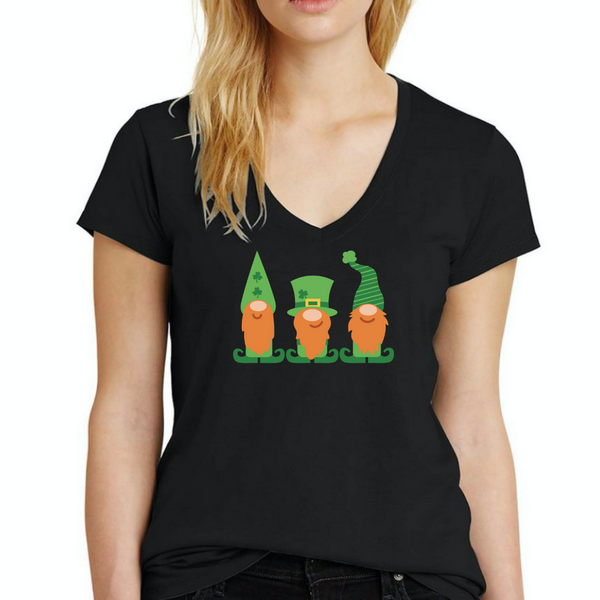 Gnome St. Patrick's Day themed Women's Ideal V-Neck Tee
