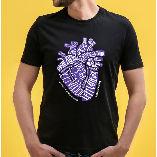 Heart and Common Words Anatomy Unisex T-Shirt